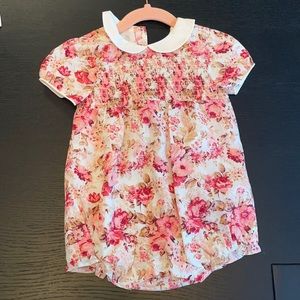Floral Janie and jack girls romper